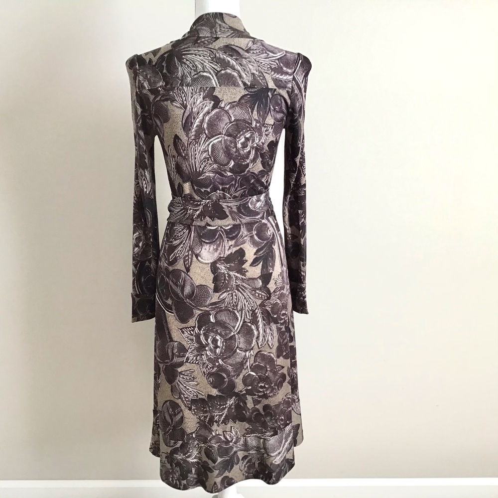 Rare Early 2000s Vintage Silk Wrap Dress ASO Lorelai Gilmore in Gilmore Girls - Picture 7 of 16